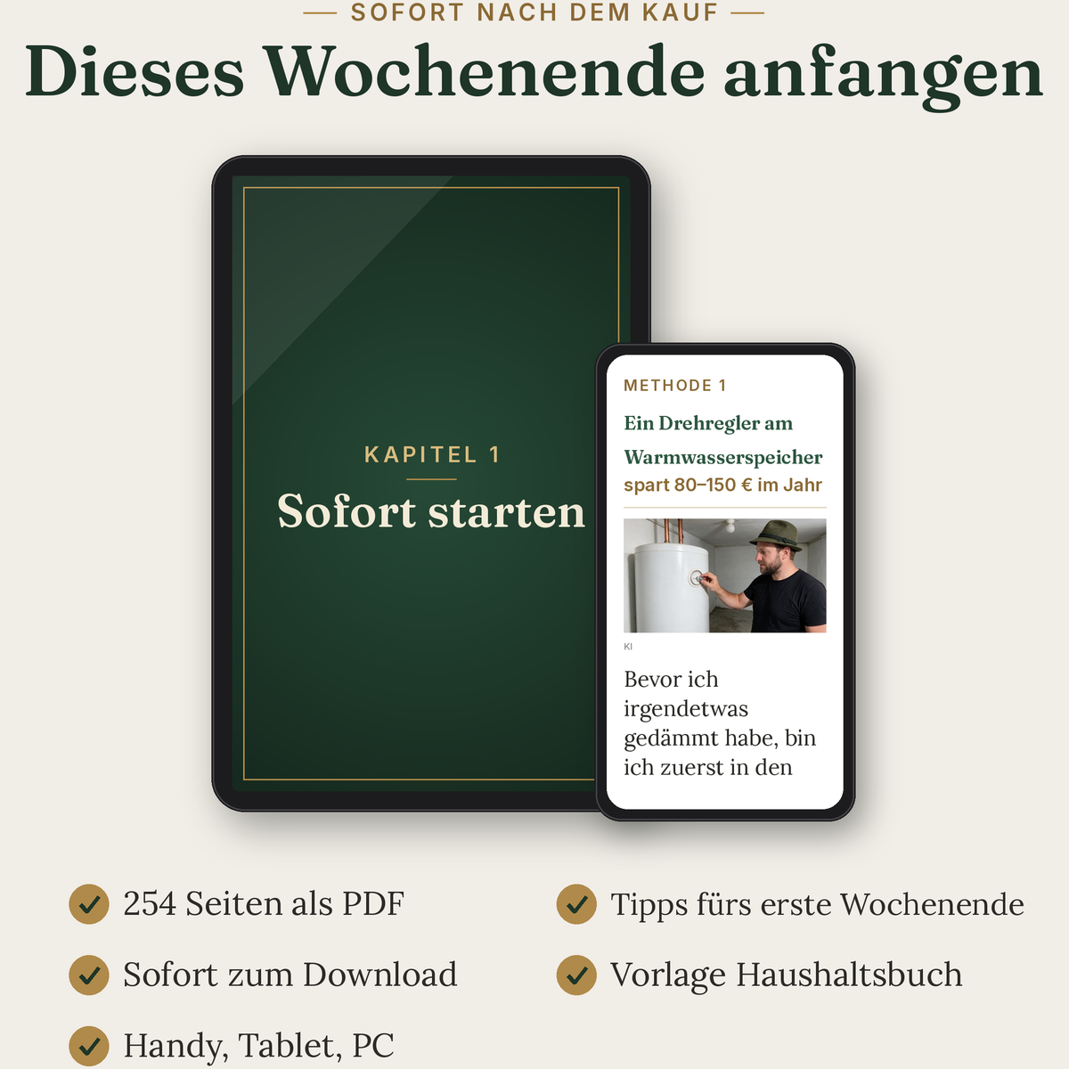 Das Sparbuch für jeden Haushalt